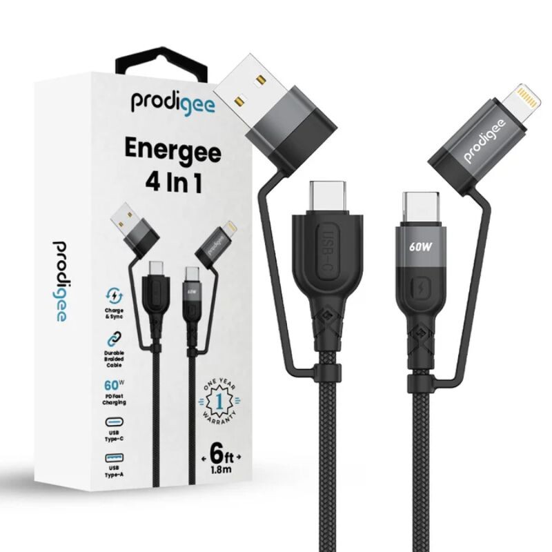 Cable Prodigee Energee 4 en 1 1.8m Cable Prodigee Energee 4 en 1 1.8m