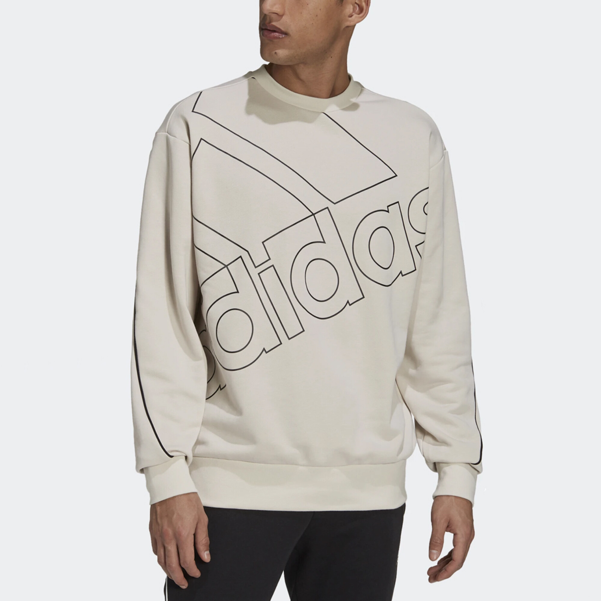 BUZO adidas GIANT LOGO - Beige — Global Sports