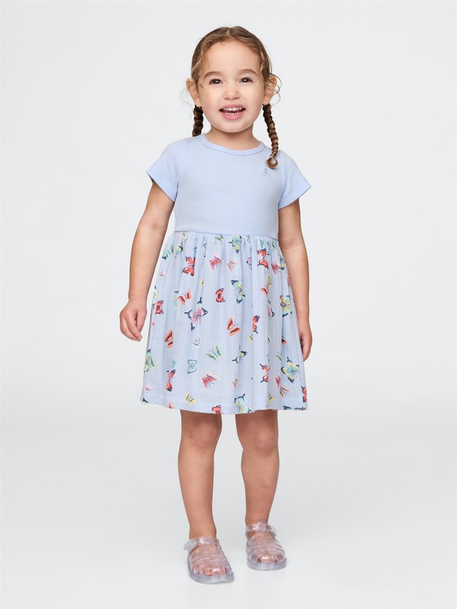 Vestido Toddler Niña - Bicoastal Blue 