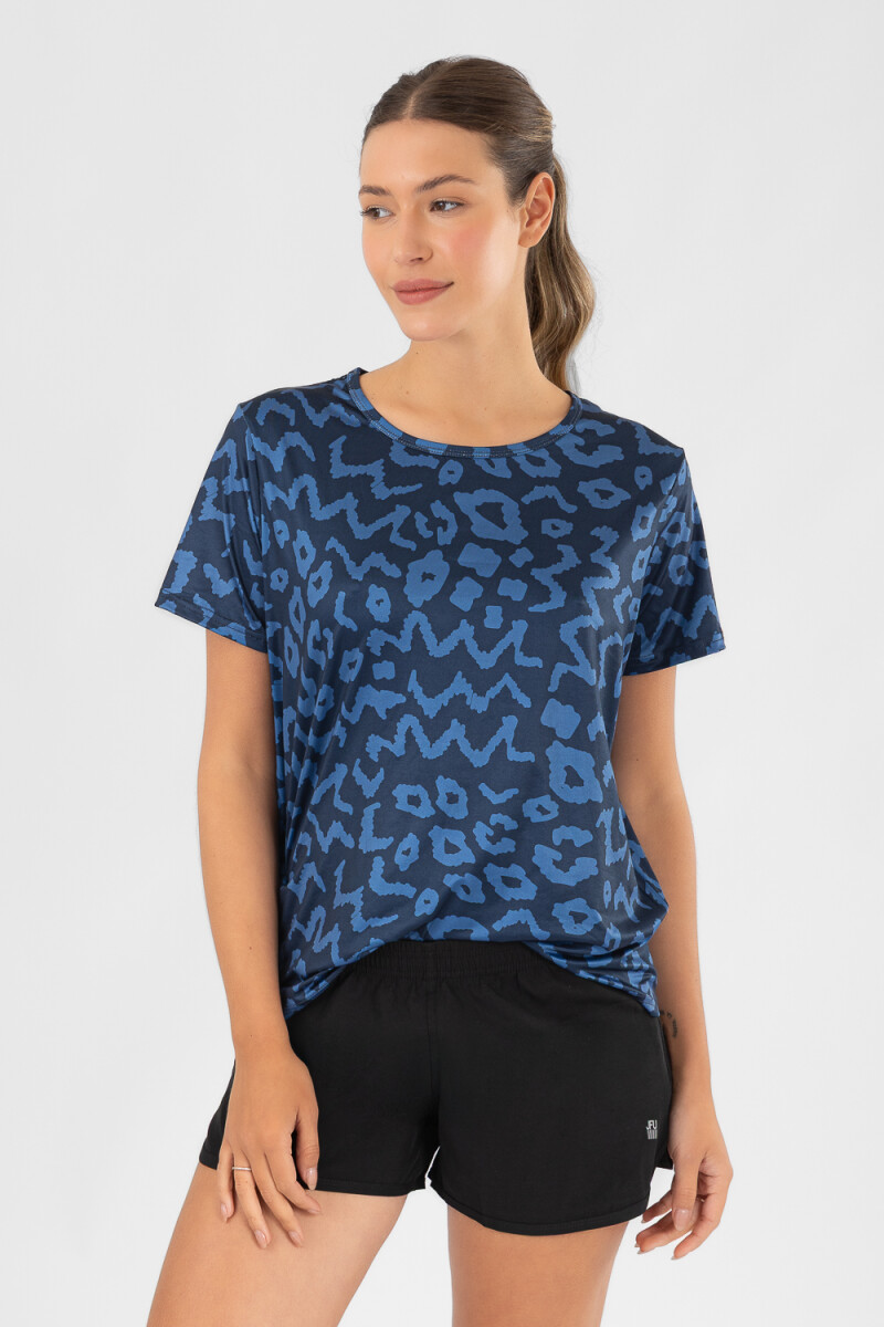 Boxy shirt Azul piedra