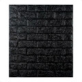 Revestimiento Paneles De Pared Autoadhesivos Ladrillo Negro