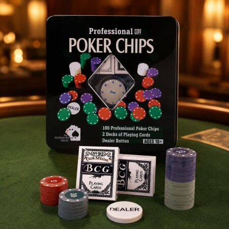 Kit de Poker completo con Naipes + Fichas Kit de Poker completo con Naipes + Fichas