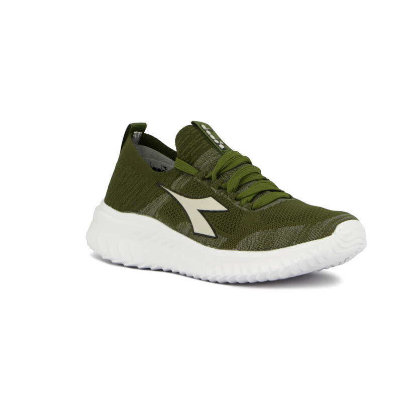 Diadora Calzado Deportivo De Hombre Running Tindari - Green/white Verde-blanco