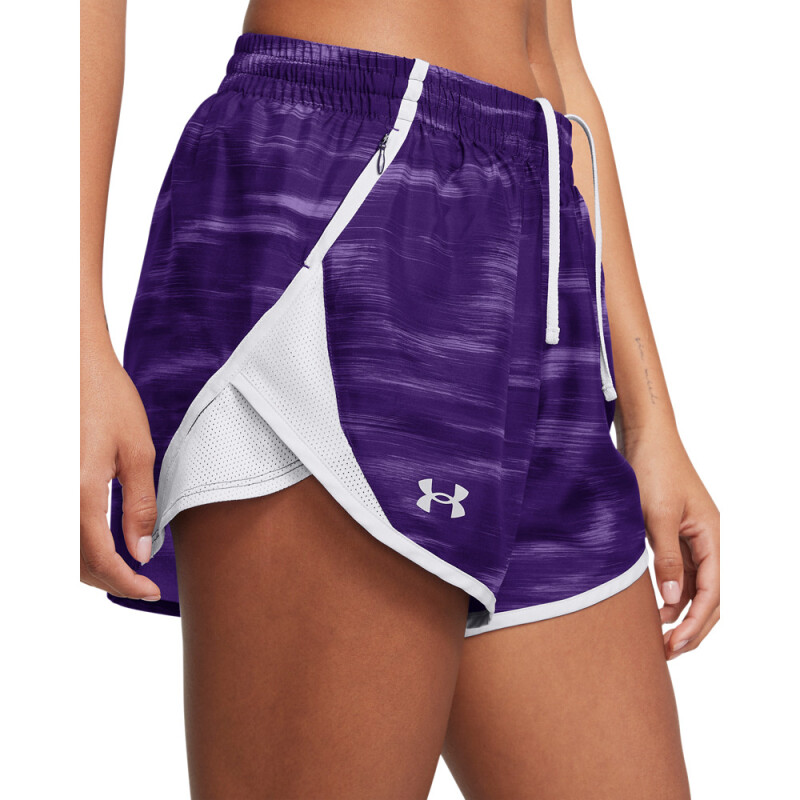 UA Fly By 3'' Printed Shorts-PPL PPL-500