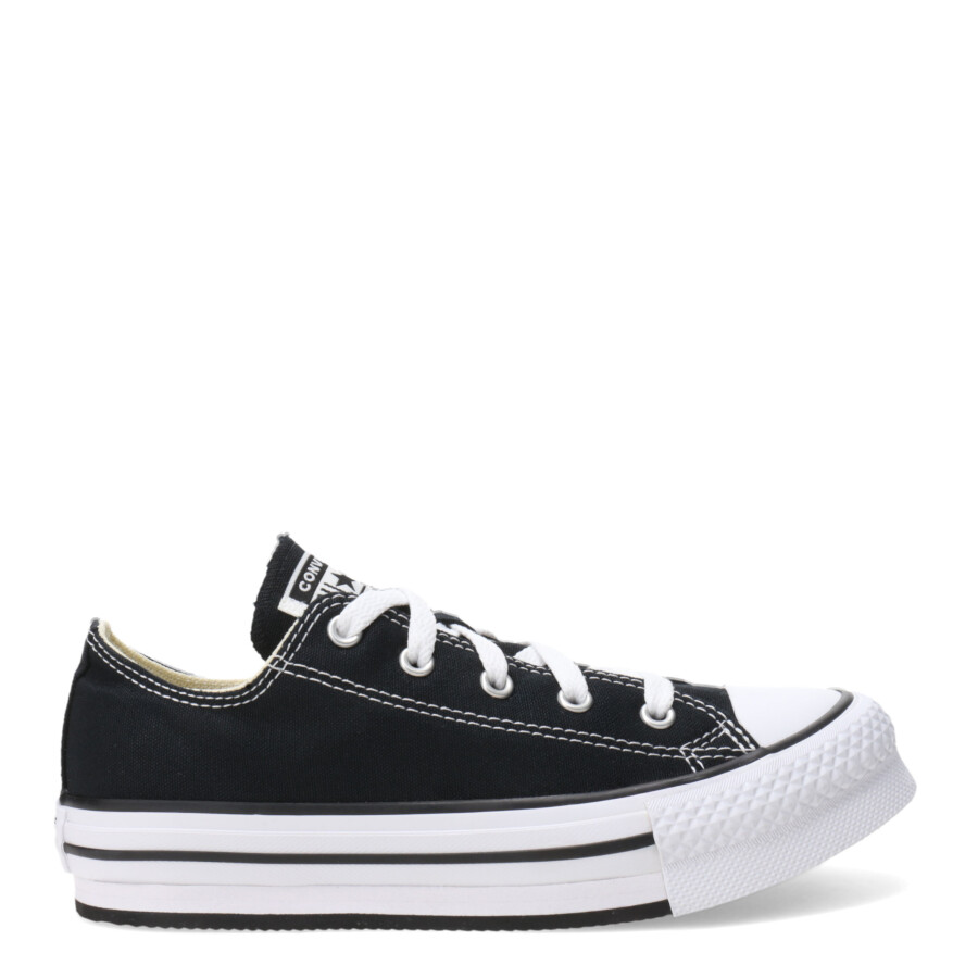 Championes de Niños Converse Championes Ctas Eva Lift Ox Junior Negro - Blanco