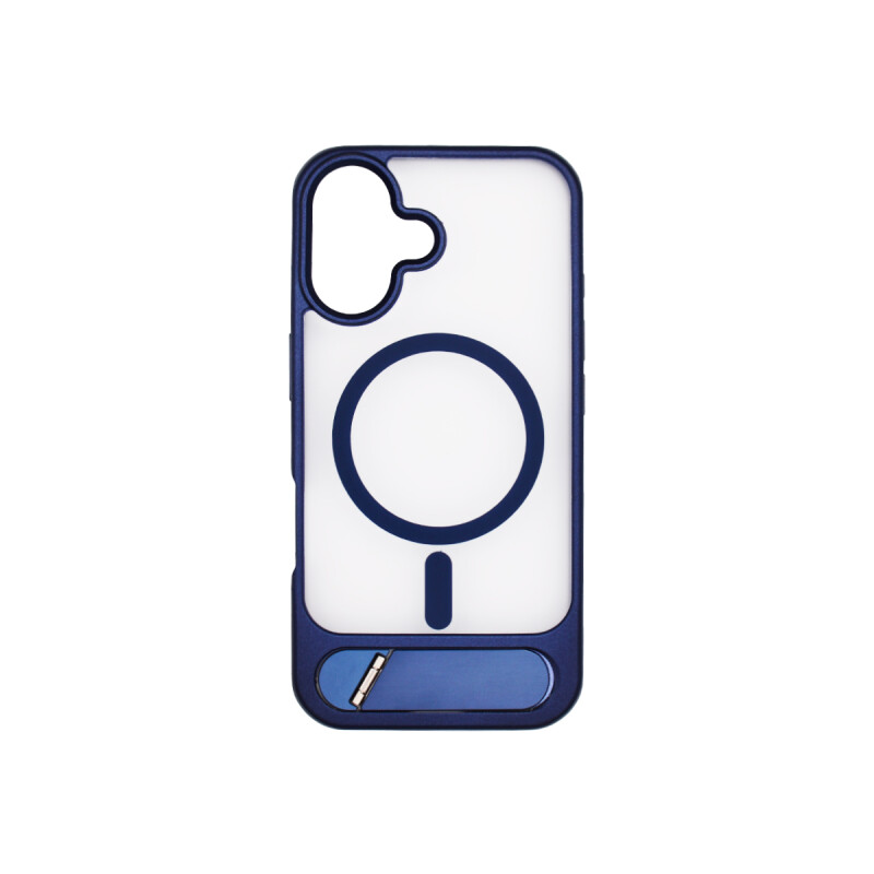 Protector para iPhone 16 con MagSafe y soporte azul Protector Para Iphone 16 Con Magsafe Y Soporte Azul