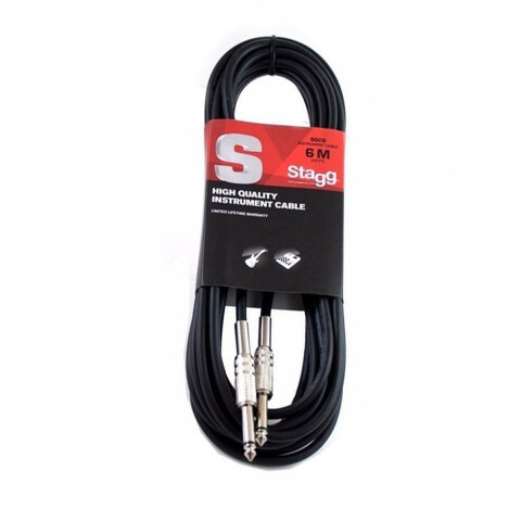 Cable Guitarra Stagg 6 Metros plug rugoso Cable Guitarra Stagg 6 Metros plug rugoso