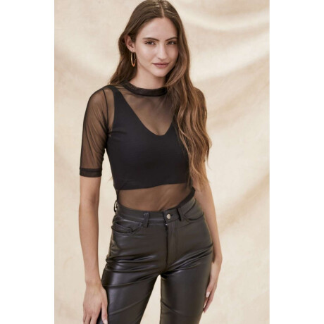 Polera Tul Negro