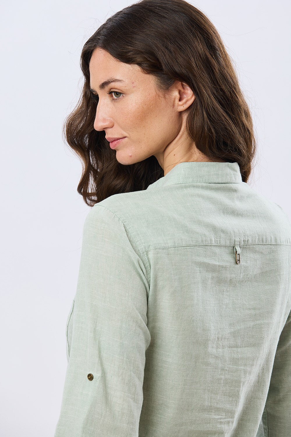 CAMISA DE LINO Menta