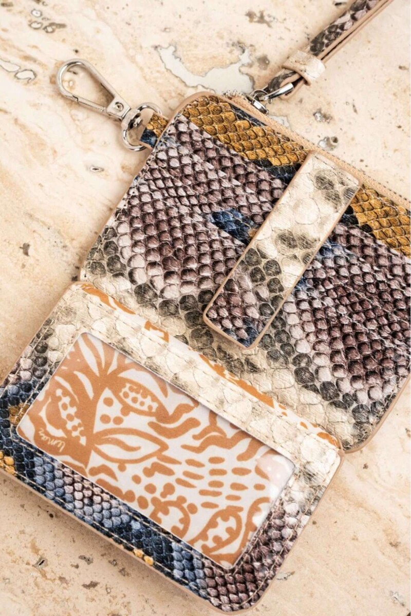 Tarjetero Animal Print - Multi Snake 