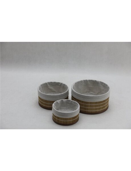 CESTO RED BAMBÚ FORRADO TELA 23X12CM NAT CESTO RED BAMBÚ FORRADO TELA 23X12CM NAT