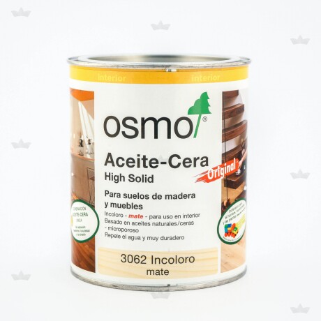 OSMO 3062 ACEITE-CERA ORIGINAL MATE 0.75 LT. OSMO 3062 ACEITE-CERA ORIGINAL MATE 0.75 LT.