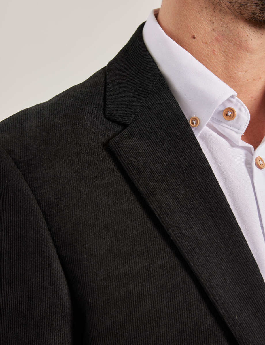 110602 SACO DE PANA HARRINGTON LABEL Negro