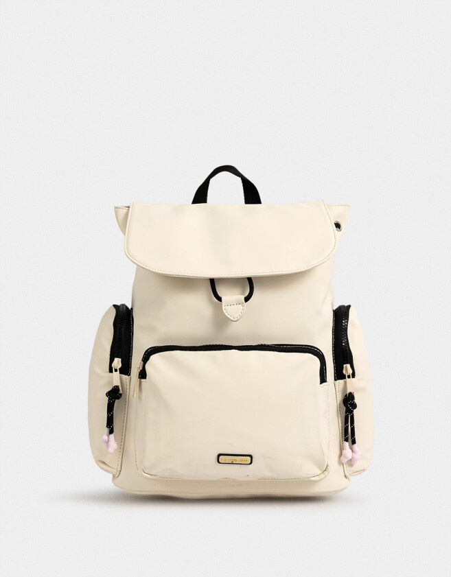 Mochilas Urbanas Deportivo Mochila Efecto Engomada - Marron Beige