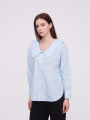Camisa Lalou Celeste Claro