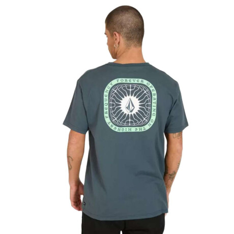 Remera Volcom Frequency Azul