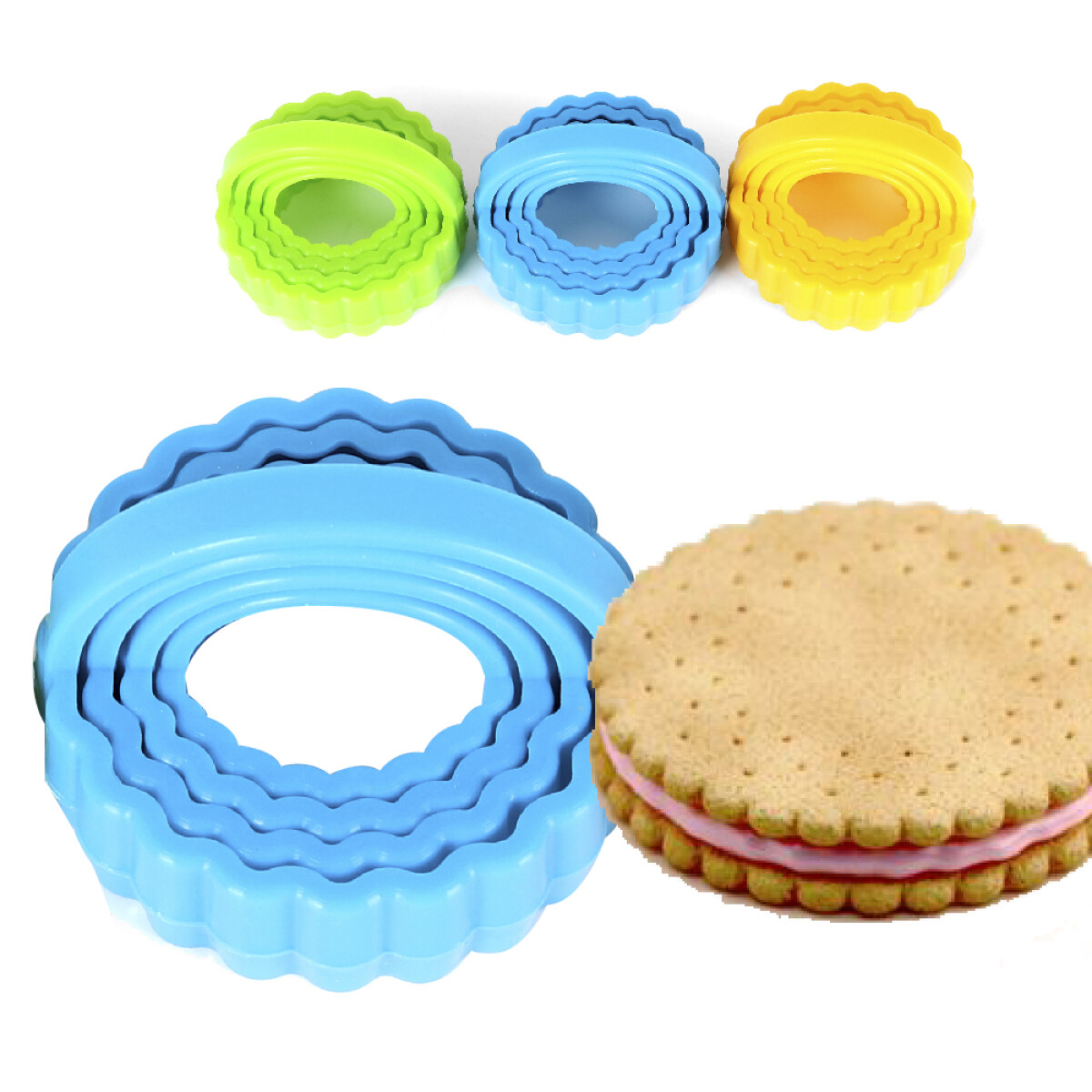 Set De 4 Moldes Para Reposteria 