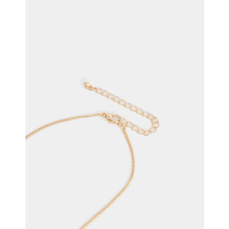 Collares Cortos Con perlas Dorado