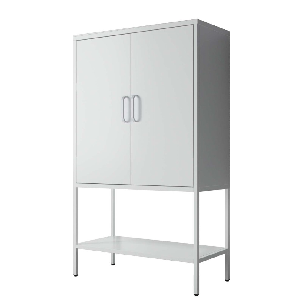 APARADOR 2P ALTO METAL BLANCO OLIVIA