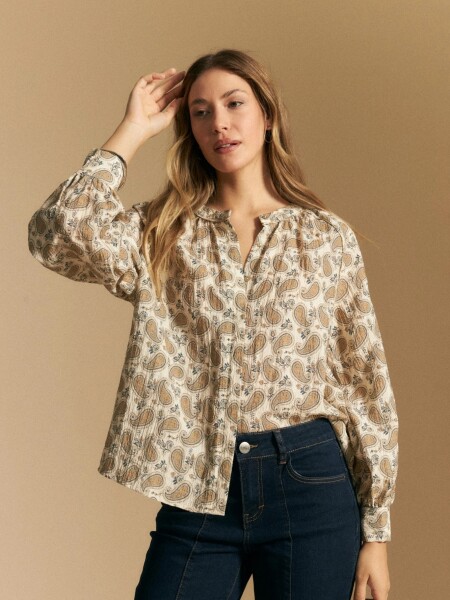 CAMISA ALLIE SALINA CRUDO