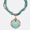 Collar Luna Mujer Varios Colores Celeste