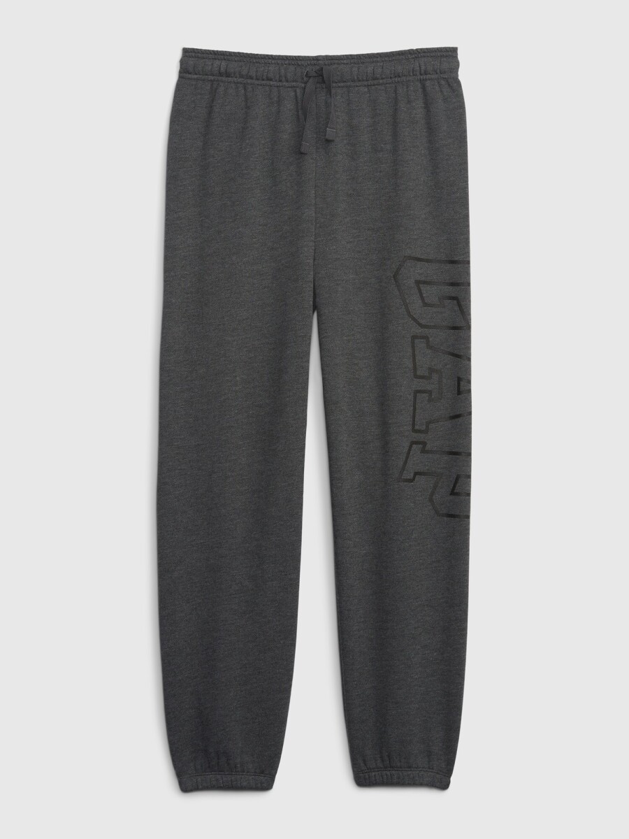 Pantalon Deportivo Logo Gap Niño - New Charcoal Grey 