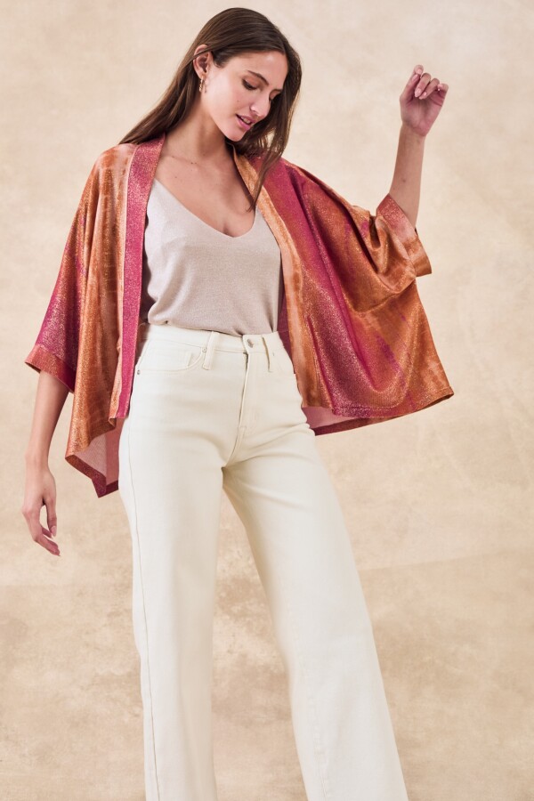 Kimono Lurex Ocre