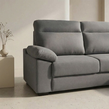 Rinconera Owen - Tela Microfibra - Chaise derecho 12091 (Gris)