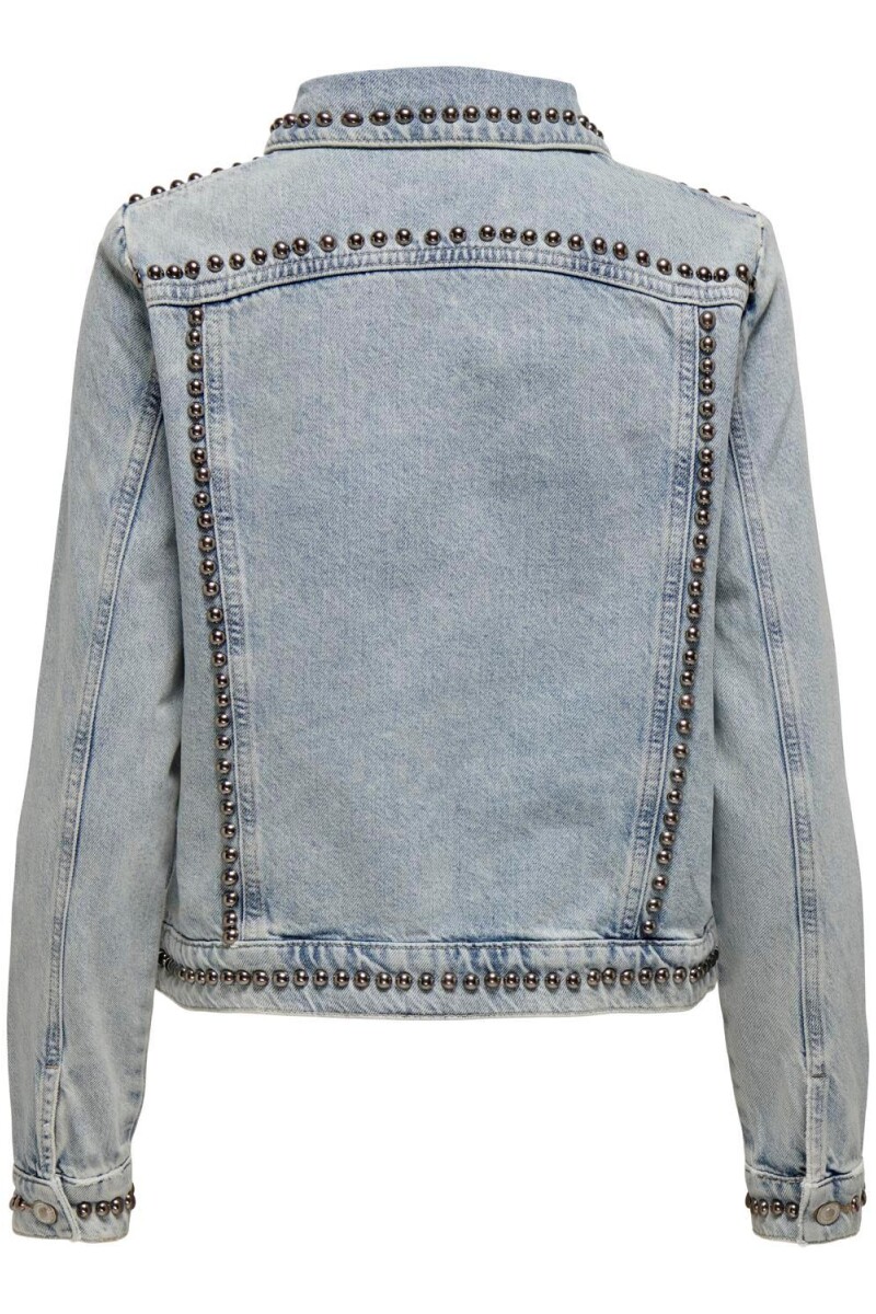 Chaqueta Zayne Denim Y Tachas Light Blue Denim