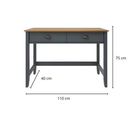 Mesa de Arrime Lumax Recibidor 2 cajones gris oscuro Mesa de Arrime Lumax Recibidor 2 cajones gris oscuro