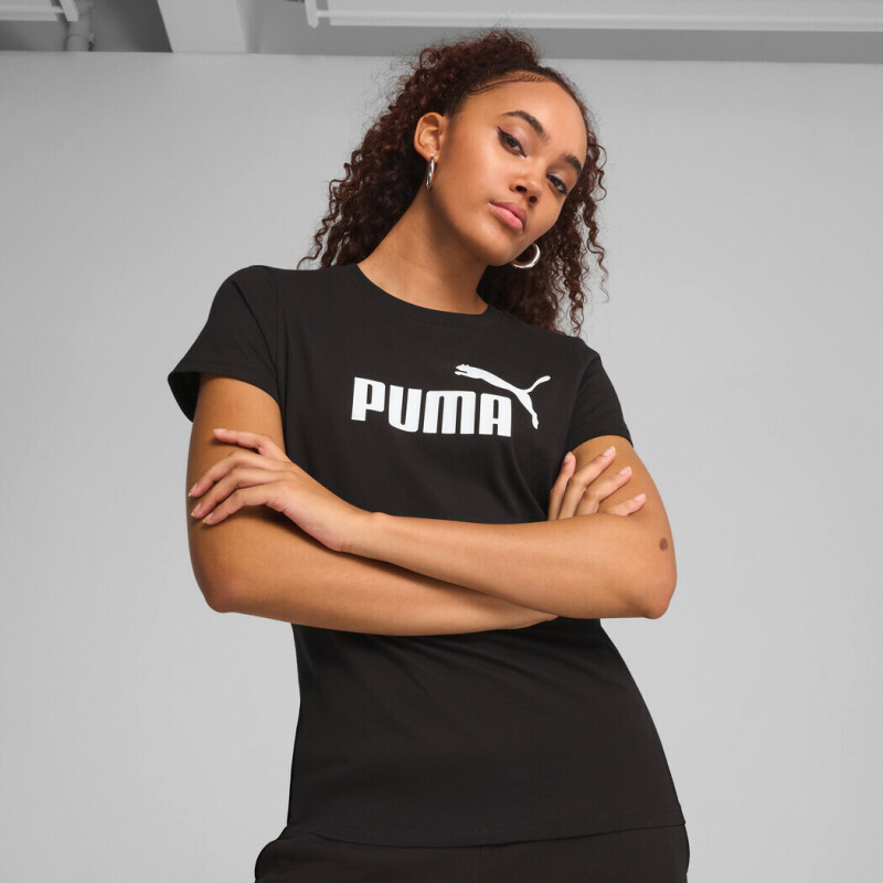 Remera ESS No. 1 Logo Tee de Mujer Negro