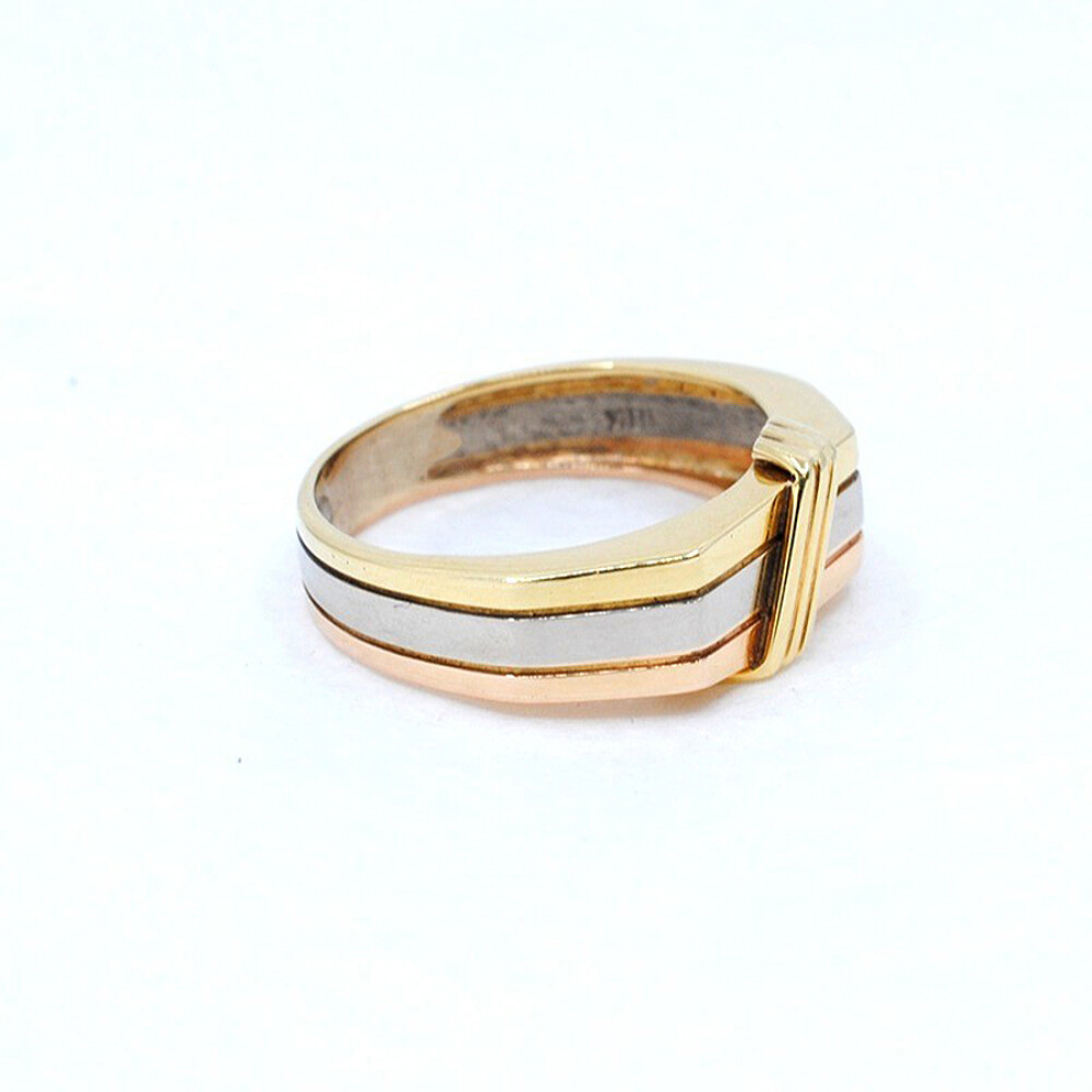 Anillo En Oro 18K De 2 Colores Anillo En Oro 18K De 2 Colores