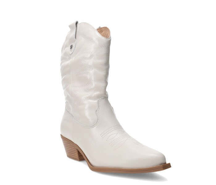 Botas de Mujer Bottero caña media tejana 347706 Blanco