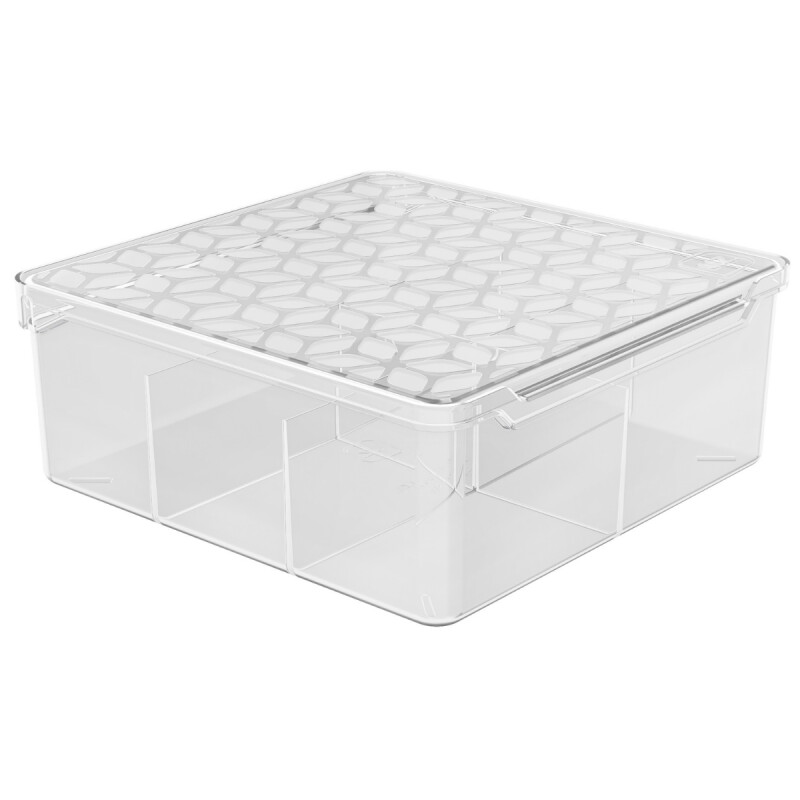 Caja multiuso con divisiones 1,5L TRANSPARENTE