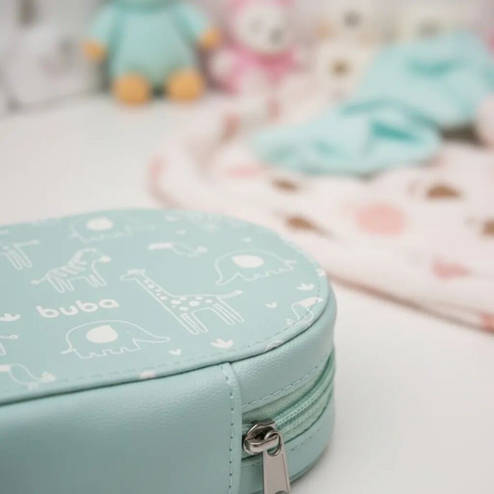 Set cuidados higiene clasico neccesaire BUBA verde agua