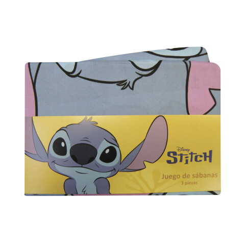 Juego Sábanas Infantil Stitch 1 Plaza 100% Microfibra MENTA