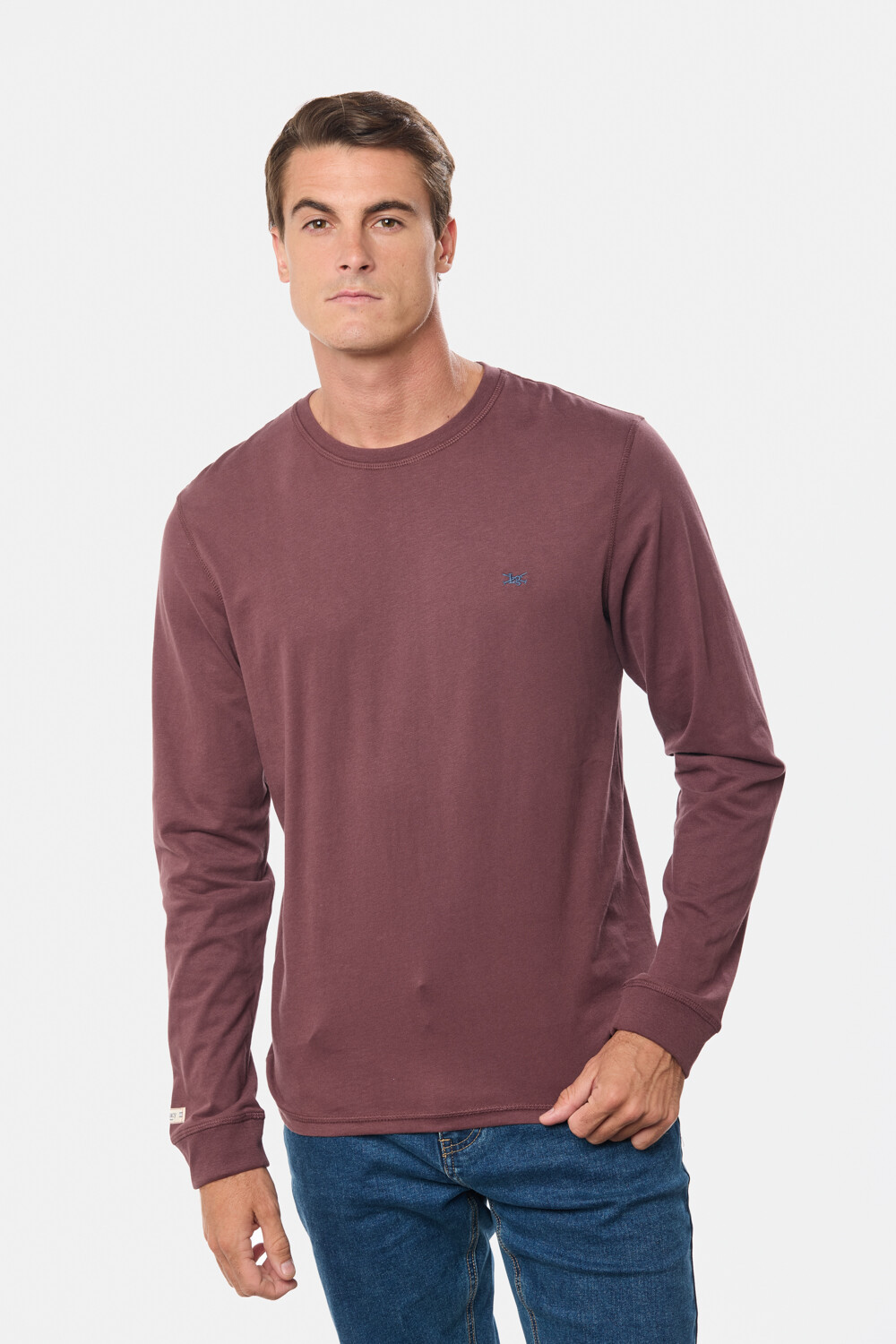 REMERA LISA Bordo