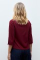 Sweatshirt con botones bordo