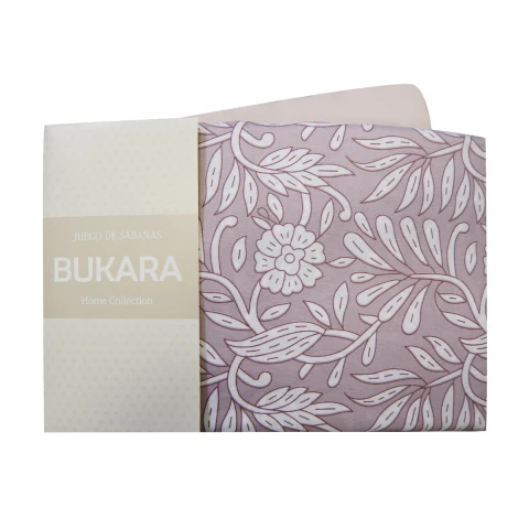 Juego Sábanas 1 Plaza Bukara 100% Microfibra 248-1