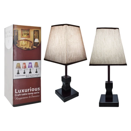 LAMPARA DE MESA MADERA 4676 LAMPARA DE MESA MADERA 4676