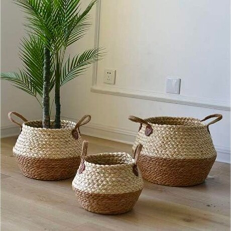 Canasto Seagrass 38 cm Marron