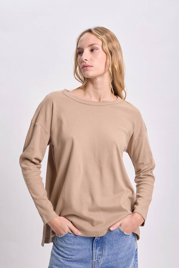 Remera manga larga Visón