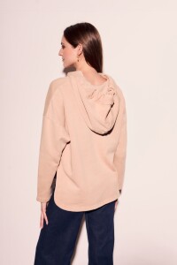 Sweater Algodón Lavado Arena