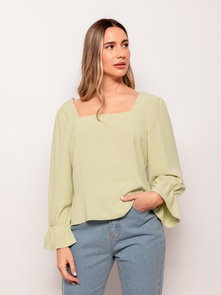 BLUSA RODELIA Verde Grisáceo