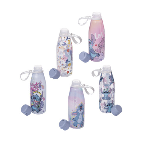 Botella Plástica 530 ml Stitch con Agarre Diseños Surtidos U