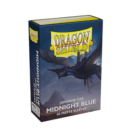 Dragon Shield: 60 Japanese Size Card Sleeves - Matte Midnight Blue Dragon Shield: 60 Japanese Size Card Sleeves - Matte Midnight Blue