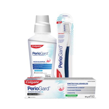 Kit Colgate PerioGard Enjuague 250ml Cepillo y Pasta Dental 90g + Neceser Kit Colgate PerioGard Enjuague 250ml Cepillo y Pasta Dental 90g + Neceser