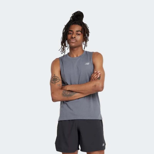 Musculosa New Balance Lightweight Jersey Gris