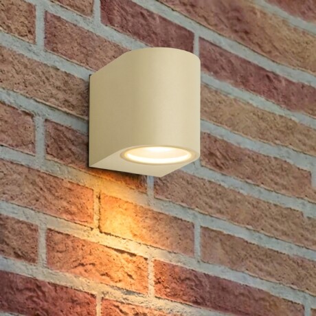 ARTEFACTO PARMA DECORATIVO PARA ADOSAR EN PARED UNIDIRECCIONAL PEQUEÑO Luminaria de Pared Parma Unidireccional Sand Brass