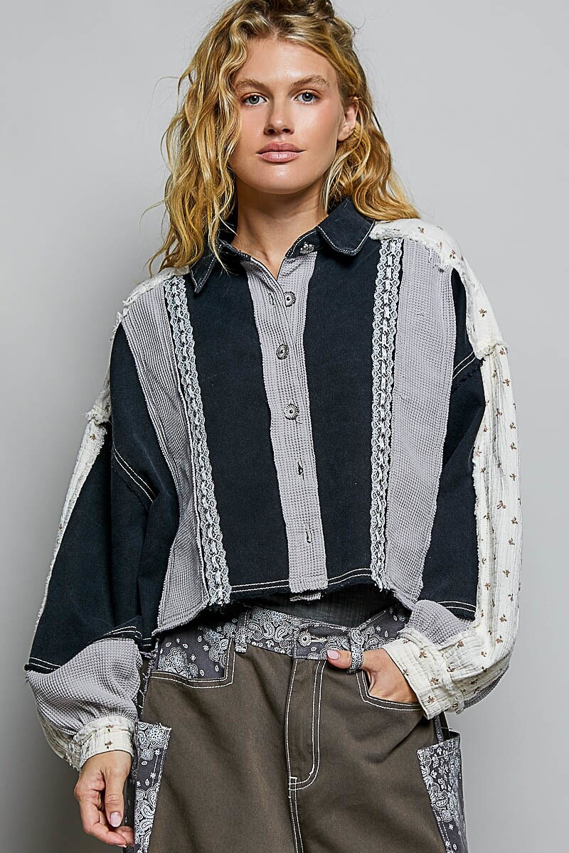 CHAQUETA DENIM ENCAJE 